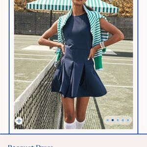 Navy blue Addison bay racquet dress small s